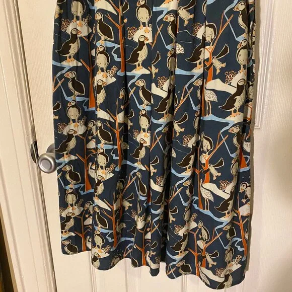 Palava Cynthia Dress in Blue Puffins - Picture 8 of 14